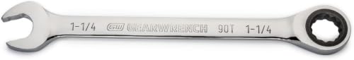 Image of GEARWRENCH 1-1 /4 inch 4 Degree Swing Arch 12 Point Ratcheting Combination Wrench - 86956 (Pack of 10)
