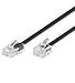 Produktbild Manax WE 68579 Telefonkabel | Modularanschlußkabel | 4-polig belegt | RJ11 Stecker-RJ45 Stecker | schwarz | 15,0 m