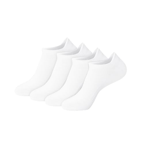Hanes Men's No-Show Socks Pack, 4-Pair Pack, Moves 360 Stretch, Lightweight Moisture-Wicking Cushioned Men's Socks