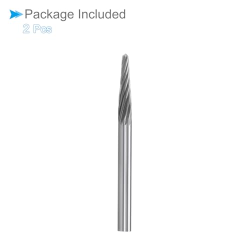 Fresas rotativas de carburo de tungsteno, 2 piezas miniatura 6