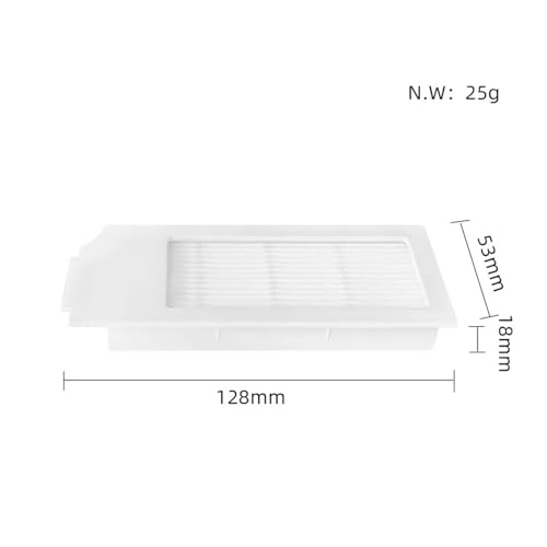 Compatible for ECOVACS T10 Plus Robot Vacuum Cleaner Spare Parts Main Side Brush Hepa Filter Mop Rag Dust Bag Brush Cover (Color : Set D)