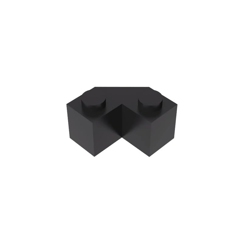 Gobricks GDS-610 Wedge 2 x 2 Facet 50PCS Compatible with Lego 87620 DIY Parts and MOC Components for Major Brick Brands Color?Black 26