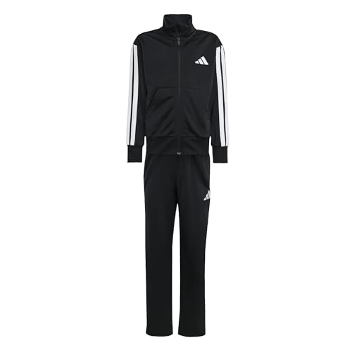 adidas Unisex Kinder ESSENTIALS CLIMACOOL TRACKSUIT, black/white, 11-12 Years adidas Unisex Kinder ESSENTIALS CLIMACOOL TRACKSUIT, black/white, 11-12 Years
