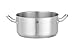 HENDI Pentola da stufato, tegame per carne, senza coperchio, basso, adatto per fornelli a gas, a induzione, elettrici e in ceramica, lavabile in lavastoviglie, 4,9L, ø240x(H)110mm, acciaio inox