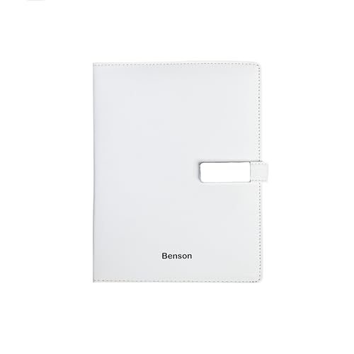 Image of Personalised 4 in 1 Corporate Gift Set which Includes Diary,Vaccum Flask, Laptop Stand, Metal Pen & Gift Set for, Employee of The Month, Corporate Gift for Clients (White)