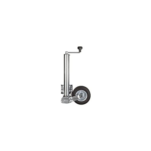 Roue jockey réglable Ø 60 mm à levage fluide pour flèche de remorque