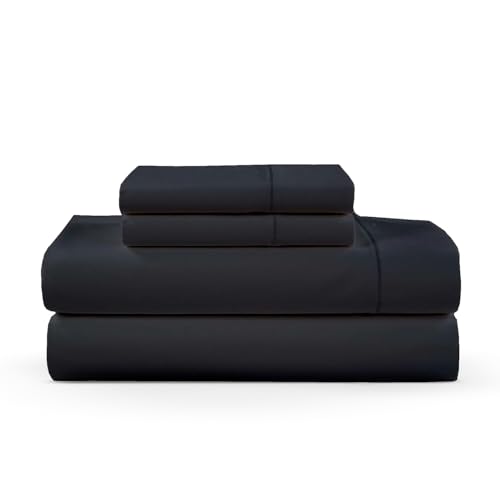 Juego de sábanas de algodón, transpirables y refrescantes, sábanas de lujo para hotel, extra suaves, de fácil ajuste, juego de 4 piezas, 600 hilos, sin arrugas, bolsillo profundo de 32 cm, color gris