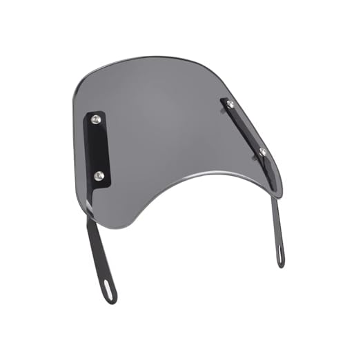 Bulle moto pour CG125 en finition grise supérieure - Protection avant robuste