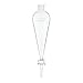Chemglass CG-1742-G-03 Series CG-1742-G Separatory Funnel with 2 mm Stopcock, Squibb, 22 Outer Stopper Neck, 125 mL