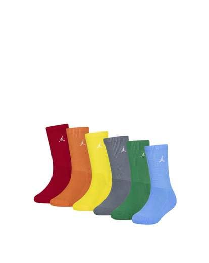 Jordan Calcetines esenciales, juego de 6 pares, talla EU 27-35, 5-7 años, multicolor, 5