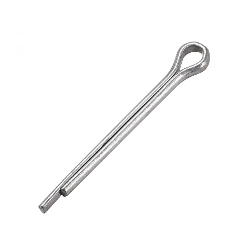 Pin dividido de 4mm x 40mm en acero al carbono plateado, paquete de 100 unidades