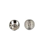 Zinc MYMERCERIE Lot de 3 Boutons métal Ancre Argent - Taille 23mm