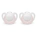 NUK Newborn Orthodontic Pacifiers, Girl, 0-2 Months, 2-Pack