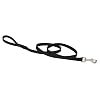 LupinePet Basics 1/2″ Black 4-foot Padded Handle Leash for Small Pets