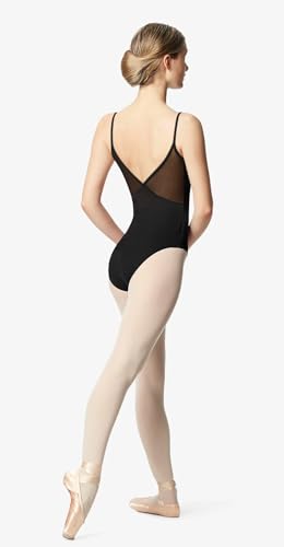Mulnall Frauen Tanz Camisole Leotard, V Back Mesh, volles Vorderfutter Tanz Outfit(23936-06-S)