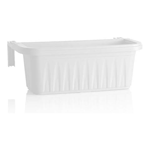 Apollo Exports International 24" Adjustable Railing Planter, White Cover