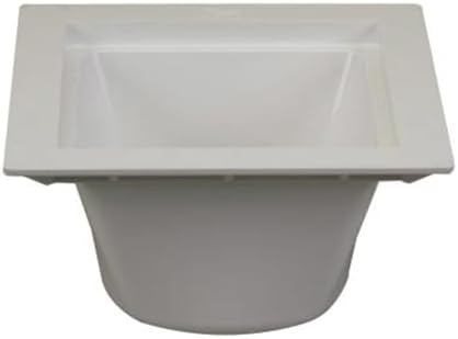 PROFLO PF42855 12" X 12" PVC Floor Sink - Less Grid - White