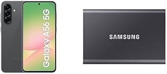 Samsung Galaxy A56 5G AI Smartphone 8 GB RAM 128 Speicher + Samsung Portable SSD T7 1 TB