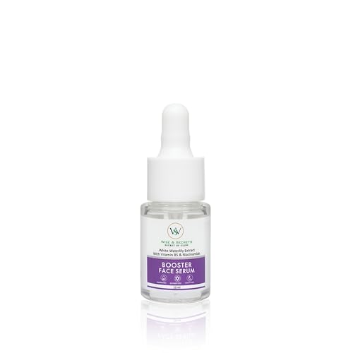 Image of Wise & Secrets Niacinamide Face Serum 10ml Vitamin B5 & White Waterlily Extract,Skin Brightening, Hydration & Pigmentation Control Reduces Dark Spots Fine Lines & Pores Lightweight Serum for All Skin