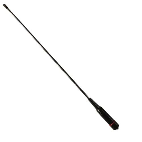 Hiradio Tri-Band Flex Antenna,Y23DM-UV4R,RHD-771S, 144/220/430Mhz 35cm/13.7inch SMA Female Foldable Soft Antenna for Hiradio, and Major Ham Radio Models