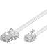 Produktbild Manax 93059 Telefonkabel Flachkabel RJ11/RJ14-Stecker (6P4C) auf RJ45-Stecker (8P4C) 10,0 m