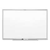 Quartet Magnetic Dry Erase White Board, 36'W x 24'H Whiteboard, Nano-Clean Surface Resists Ink Stains, Silver...