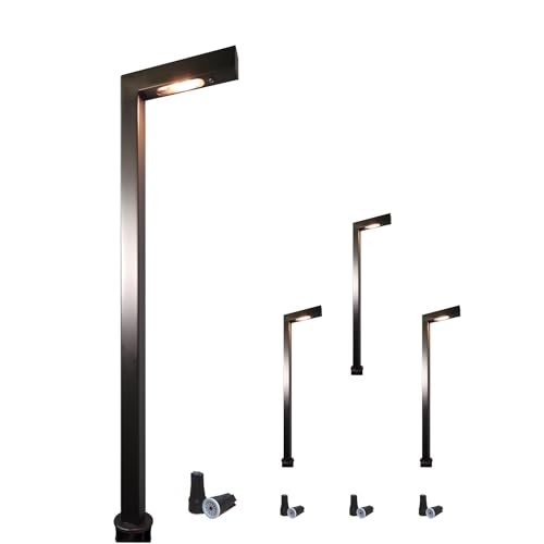 COLOER Brass Low Voltage Garden Lights Outdoor Waterproof 1-Pack with 2W LED G4 Bulb, Landscape Light for Outside, Pathway Lights for Yard,IP65 Waterproof Landscape Lighting(603B) Bronze(603