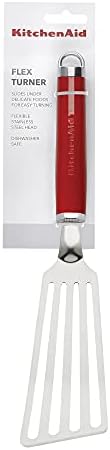 KitchenAid Flex Turner, Stainless Steel Slotted Fish Slice, Empire Red