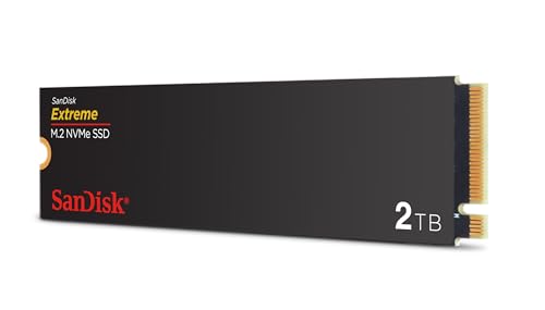 Image of SanDisk 2TB Extreme M.2 NVMe SSD - PCIe Gen 4.0, Up to 5,150 MB /s - Internal Solid State Drive - SDSSDX3N-2T00-G26