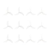 BETAFPV 12pcs Gemfan 1614 3 Blade Propellers with 1.0mm Shaft Compatible with 0802 Series Brushless Motors, for DIY 1S 75mm FPV Racing Freestyle Tiny Whoop Drone Quadcopter like Air75 II   Transparent