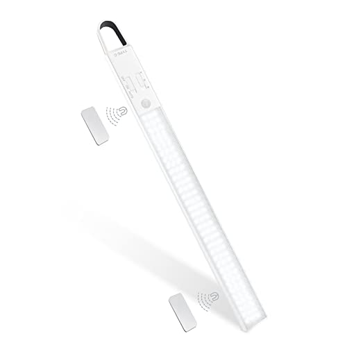 MERTTURM Schranklicht mit Bewegungsmelder, Wiederaufladbar 3000mAh LED Küchenunterbauleuchte, 380Lumen Super Hell Schrankbeleuchtung für Kleiderschrank, Küche, Theke, Aufhängen im Freien [Kaltes Weiß] Cover