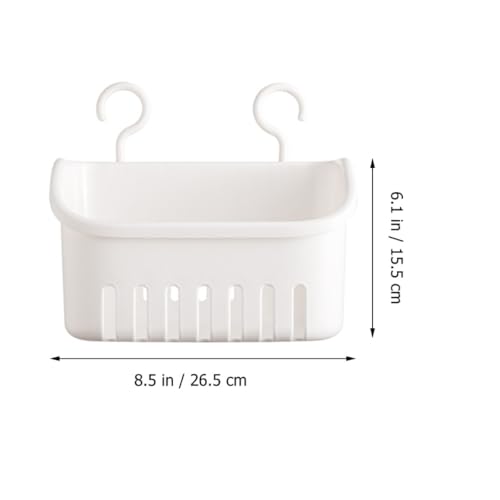 ARTIBETTER Hanging Shower Basket Large Wall-mount Bath Basket with Drainage Holes Convenient Toiletry Organizer for Household Bathroom Storage - Thumbnail 2