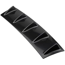Compatible with BMW Z4 E85 Lower Rear Body Bumper Lip Diffuser 5 Fin Shark Deflector Spoiler Kit Black ABS Car-Styling