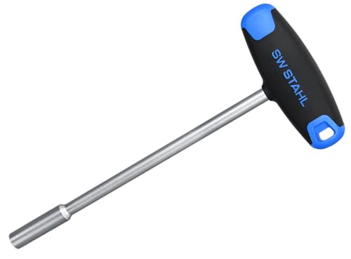 SW Stahl T-Griff Steckschlüssel | 10 mm Sechskant | Magnetischer Einsatz | Lange Klinge | Ergonomischer 2K-Handgriff | Red Dot Winner | Zuverlässiges Werkzeug für Profi und Heimwerker