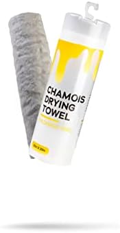 Blending Pros Chamois Drying Towel - PVA Textured Big Car Shammy, Super Absorbent, Reusable Scratch-Free 1-Pack (32in x 20in)