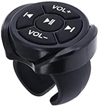 Universal Smart Wireless Car Steering Wheel Control Remote Button Support Bluetooth Control Suitable for Android iPhone Wince Connected to GPS Navigation Multimedia Control Radio DVD Music with Light
