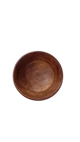 Image of SHERWOOD Wood Modern Salad Bowl, 1 Piece, Brown, 500 milliliter