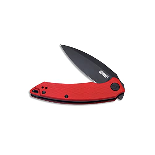 Kubey Leaf Ku333B Pocket Knife For Edc, Small Folding Knife With 2.99 Inch Blade G10 Handle, Reversible Deep Carry Pocket Clip For Camping Hunting Hiking #TOP2