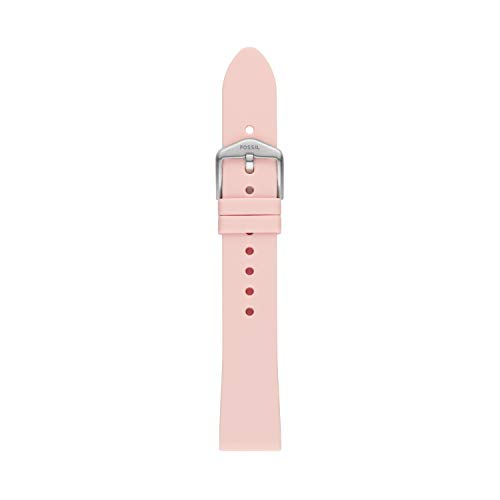 Fossil Women's 18mm Silicone Interchangeable Watch Band Strap, Color: Blush (Model: S181395)