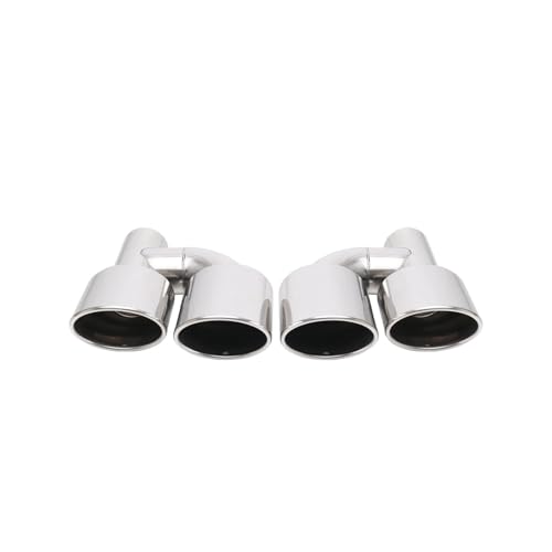 Tuyau d'échappement voiture inox 63mm double sortie ovale Classe C