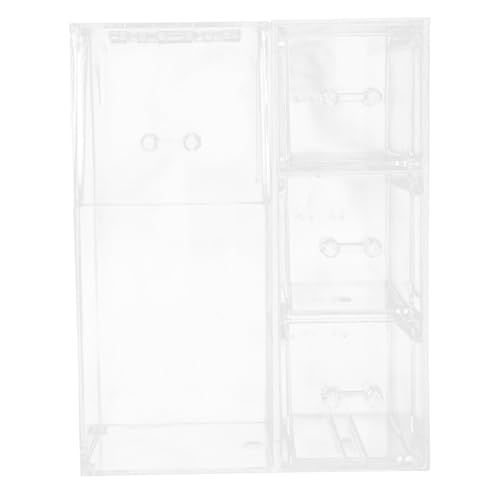 Organisateur de pinceaux transparent grande capacité Vaguelly pour bureau et beauté
