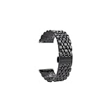 Bracelet de montre 22mm adapt� � la montre Pour Haylou S8, en m�tal, en acier inoxydable, adapt� � la montre Pour Haylou 2 Pro (Color : Black, Size : For Haylou Watch R8)