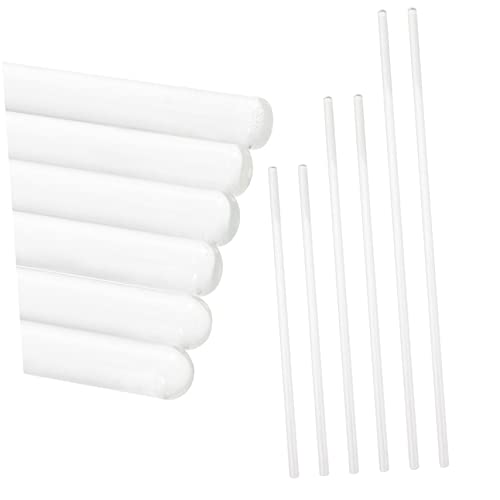 FUNOMOCYA Glass Stir Rods Set of 6 Lab Stir Sticks for Chemicals Resistant to Acid Alkali