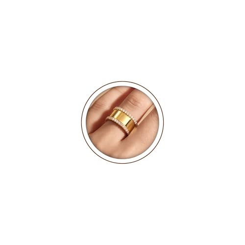 MIUSISHIYU 3-Pack Stacking Rings for Oura Ring Gen 3 & Gen 4 18K Gold CZ Cubic Zirconia Bands Stackable Smart Ring Companions for Women & Men Thoughtful Jewelry Gifts for Mom Wife Grandma (gold 6)