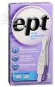 E.P.T. Early Pregnancy Test Analog, 3 each (Pack of 2)