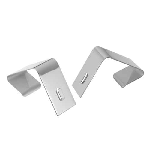 Quartet Flexible Metal Cubicle Hangers, for 1.5" to 2.5" Thick Partition Walls, Silver, 2/Set