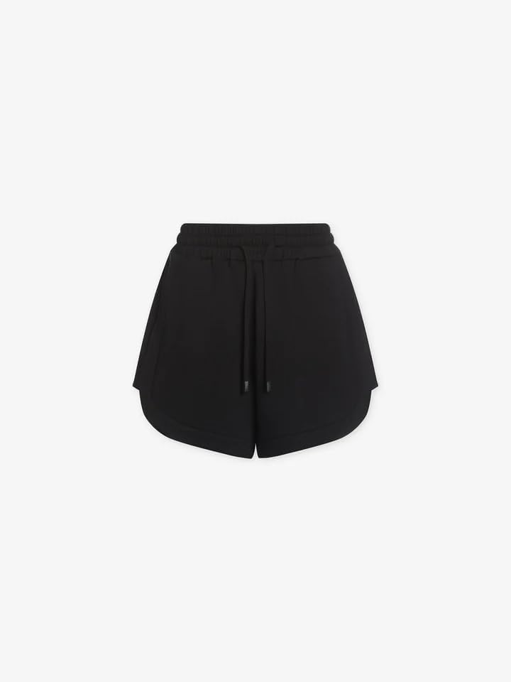 Miniatura 5 de MISSACTIVER Conjunto de dos piezas para mujer, sudadera de manga casquillo con cremallera de 14 y pantalones cortos de cintura alta, conjunto