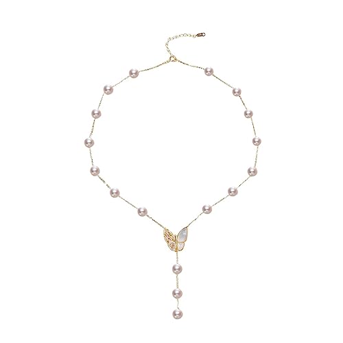 Collier papillon Fritillaria en perles idéal pour sublimer vos tenues d'été