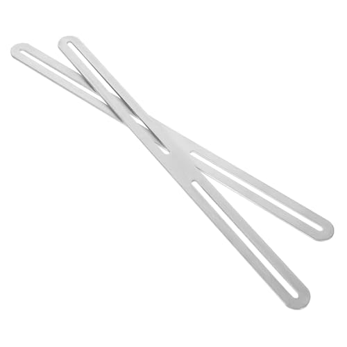 JOINPAYA 2pezzi Staffe Regolabili Inossidabile Per Fissaggio Casette e Recinzioni Piastra e Resistente Per Installazione Sicura e Stabile