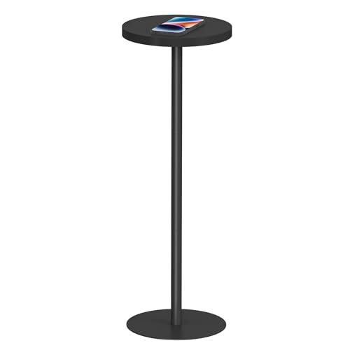 TUTOTAK TB01BK065EU Beistelltisch, Hoch, Rund, Schwarz, 25 cm x...